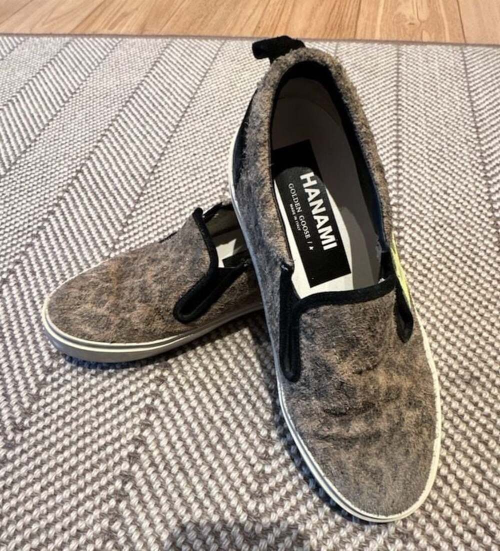 Golden Goose Hanami Slip-On Shoes Leopard Animal Print